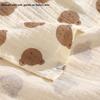 Soft Cotton Newborn Wrap Blanket Double-Layered Baby Quilt Cute Baby Swaddle Blanket  For Newborn