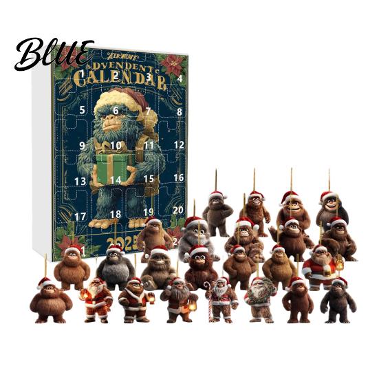 Multifunctional Holiday Decoration Surprises Family Ape Man 24-Day Countdown Advent Calendar Themed With Christmas Festival