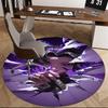Butterfly Warrior,Purple Demon Slayer Chair mat Round Rug Office carpet, Non slip, Suitable for Living Rooms, Bedrooms Decor.1205433a