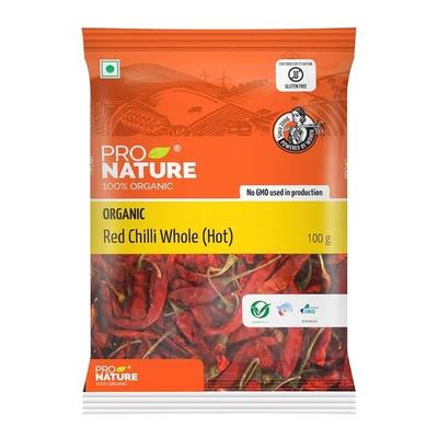 Pro Nature 100% Bio Rote Chili ganz (Heiß)100 g