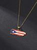 South America Map Necklace: Venezuela, Dominica, Paraguay Stainless Steel Pendant
