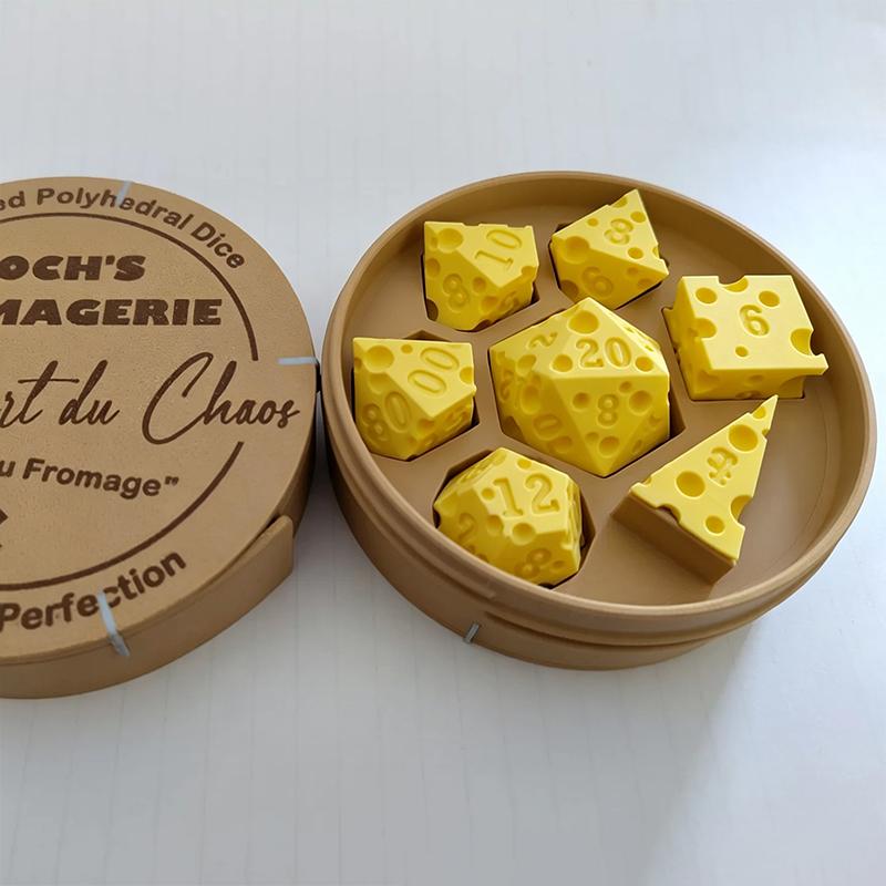 Käsewürfel Tragbar Käse Kreativ Brettspiel Zubehör Würfelbox Set Miniatur Bequem zu tragen