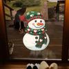 Christmas Dress Up Snowman Bedroom Porch Bathroom Home Decoration Wall Sticker Sticker Wholesale Static No Glue
