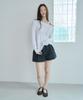 AMIDI Soft Scoop Neck Linen T-Shirt_White