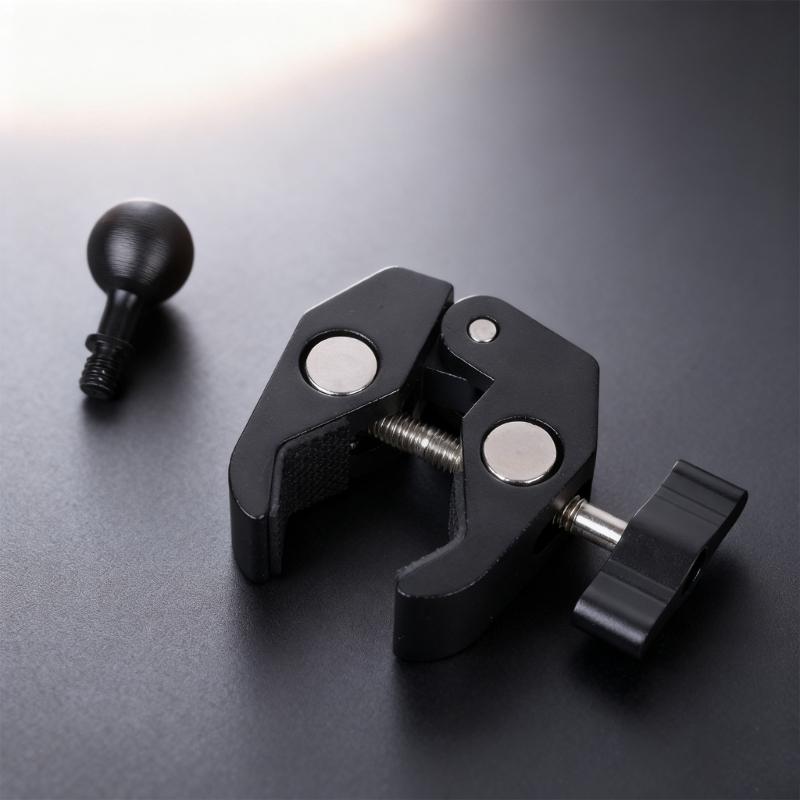 Handlebar Clamp Mount Base 17mm Ball Head for Rails 12-50mm Aluminum Bike Motorbike Phone Mount Holder Claw Clamp Base