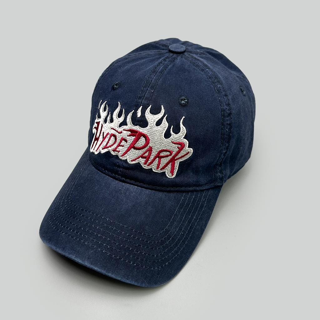 American Retro Letter Flame Embroidery Simple Baseball Hats New Men Women Sunshade Personal Versatile Fashion Ins Peaked Caps