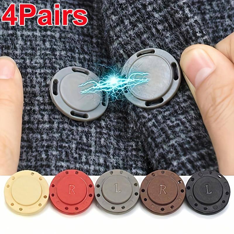 4PC Bags Eco-Friendly Snap Metal Fasteners Rust-Proof Clothing Convenient Strong DIY Magnetic Invisible 26mm