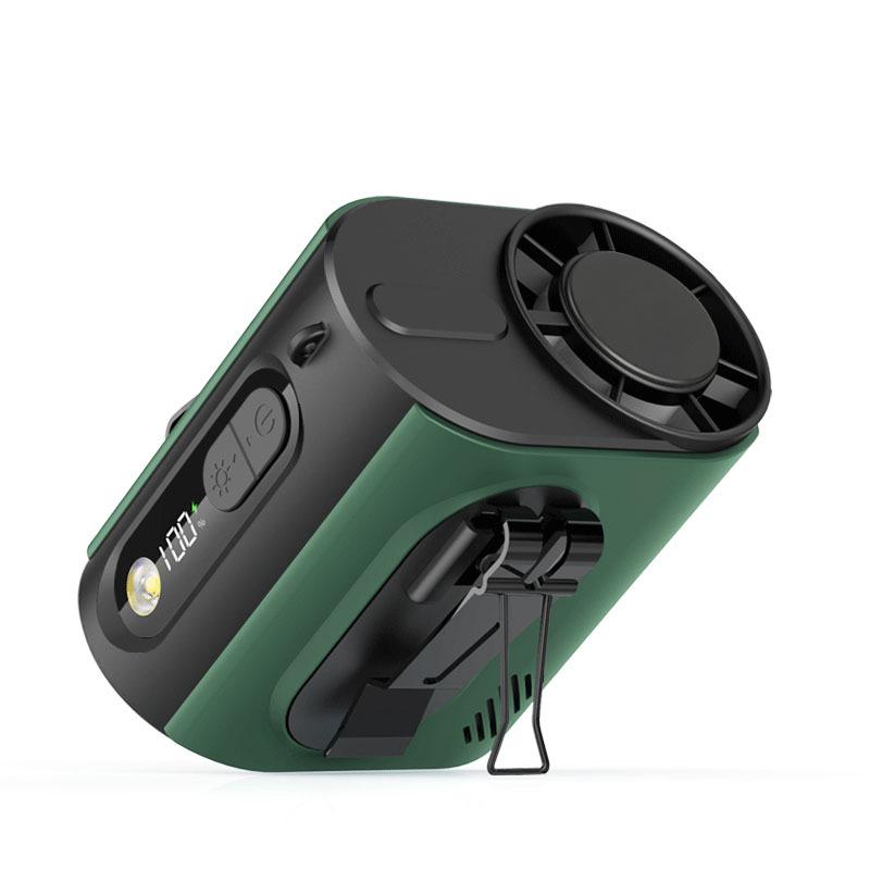

Hanging Waist Fan with Ice Pack - Ideal for Outdoor Activities and Desktop Cooling 9.7 x 9.1 x 7.9 cm