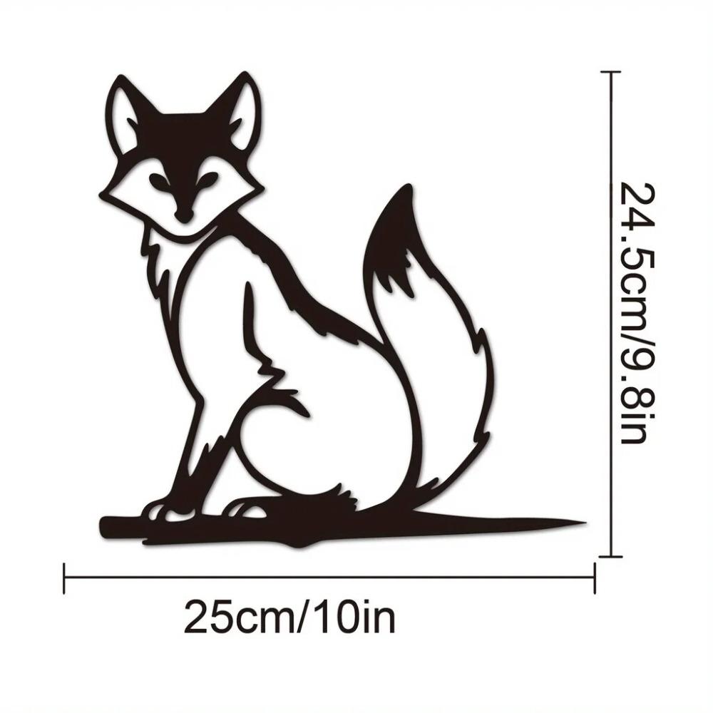 Metal Animal Silhouette Garden Stake, Unique Shape for Outdoor Decor, Housewarming Gift, 1pc