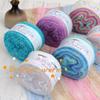 Warm Color Gradient Mohair Soft and Skin Friendly Mohair Fine Thread Hand Woven Crochet Baby Sweater Scarf Glove Material