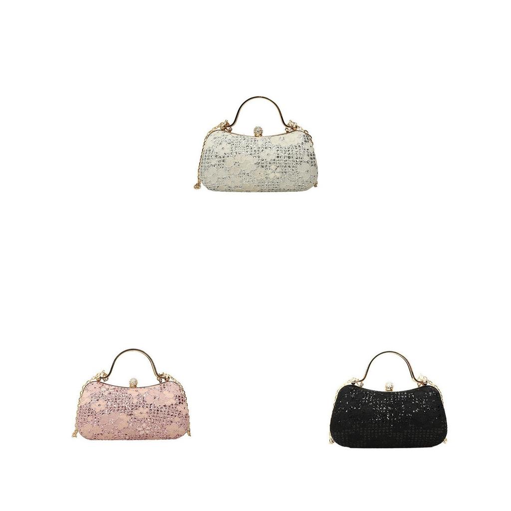 Fashion Chain Evening Bag For Women With Pu Material And Lock Closure For Daily Wear