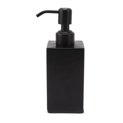 Seifenspender aus Edelstahl Manuelle Flüssigkeitspumpe Handpresse Flasche für Shampoo Duschlotion Schwarz