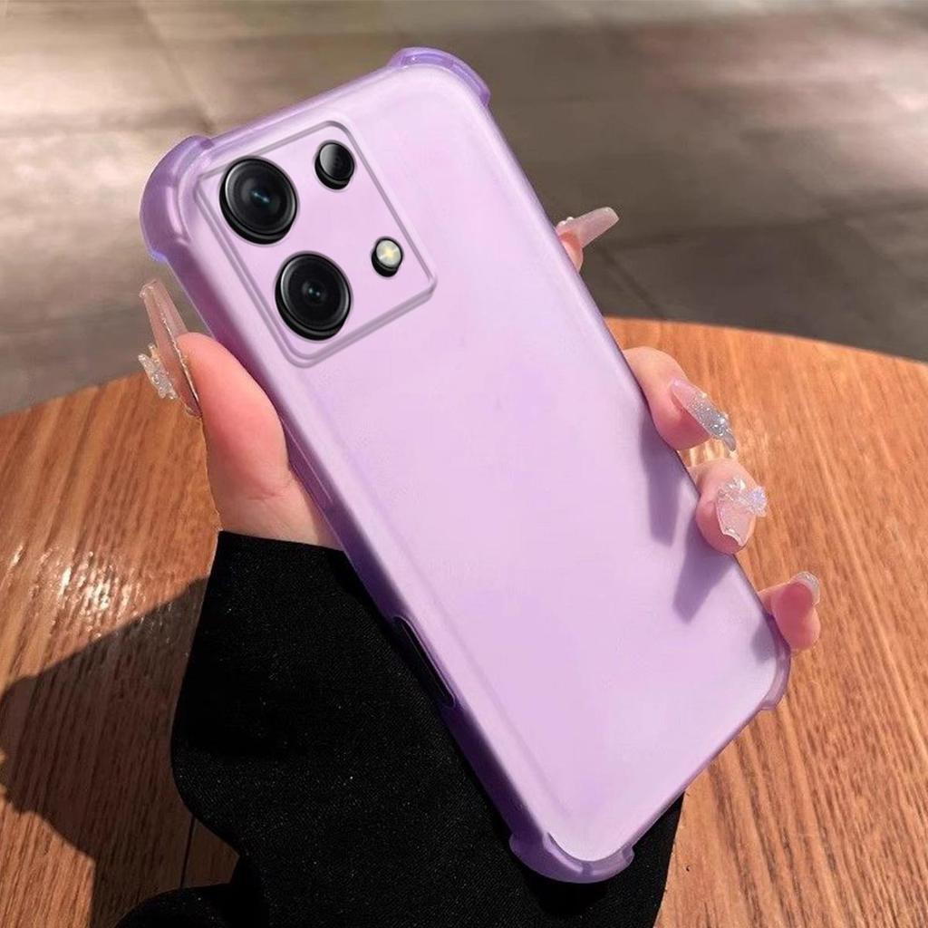 Case for Xiaomi Redmi Note 13 5G,13 4G Translucent Frosted Matte Casing 4-Corner Airbag Shockproof Bumper Cover