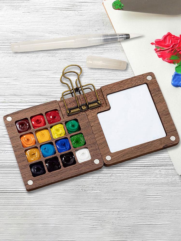 Travel Paint Palette Pocket Artist Watercolor Set Mini Watercolor Palette Set Portable Watercolor Set for School