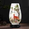 Kinesisk Jingdezhen Keramisk Vase Ornamenter Kontor Butikk Klubb Bar Innredning Håndverk Hjem Stue Skrivebordstilbehør Dekorasjon