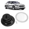 J-ouuo Gear Shift Handbrake Lever Boot Plate Kit Dustproof Black Rubber Round 5.250"/13.3cm Universal
