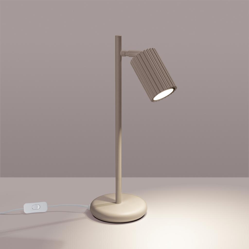 Lampa Biurkowa Karbon 1 Gu10 Taupe Alu Sollux Sl.1770