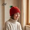 Adorable Fruit Design Beanies Women Knitted Hat, Cute Stretchy Cozy Winter Beanies, Sweet Warm Skull Cap for Girls Cold Weather Elastic Fit Headwear
