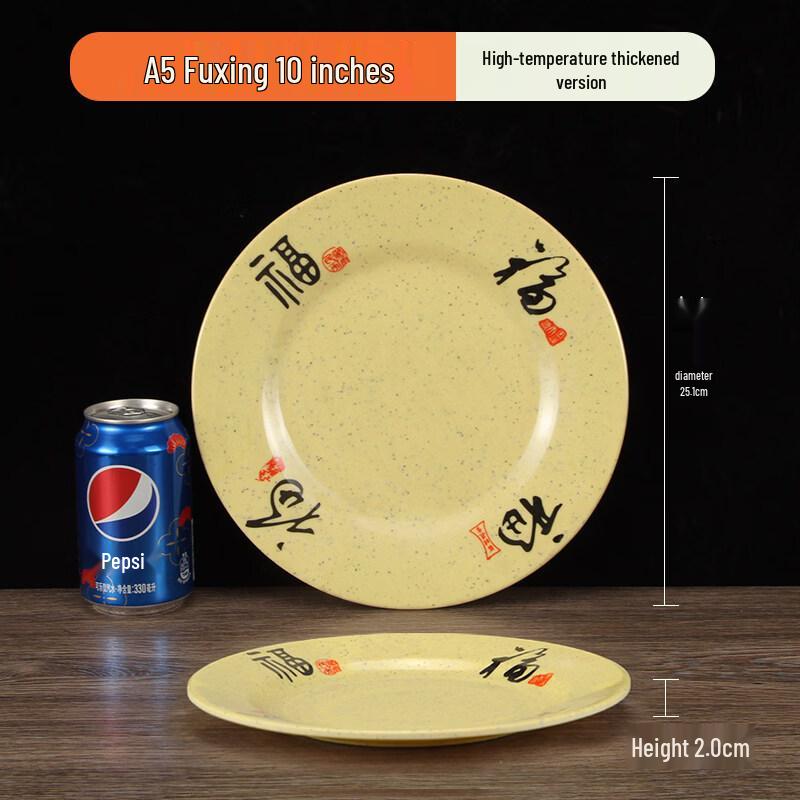 A5 Melamine Round Dinner Plate