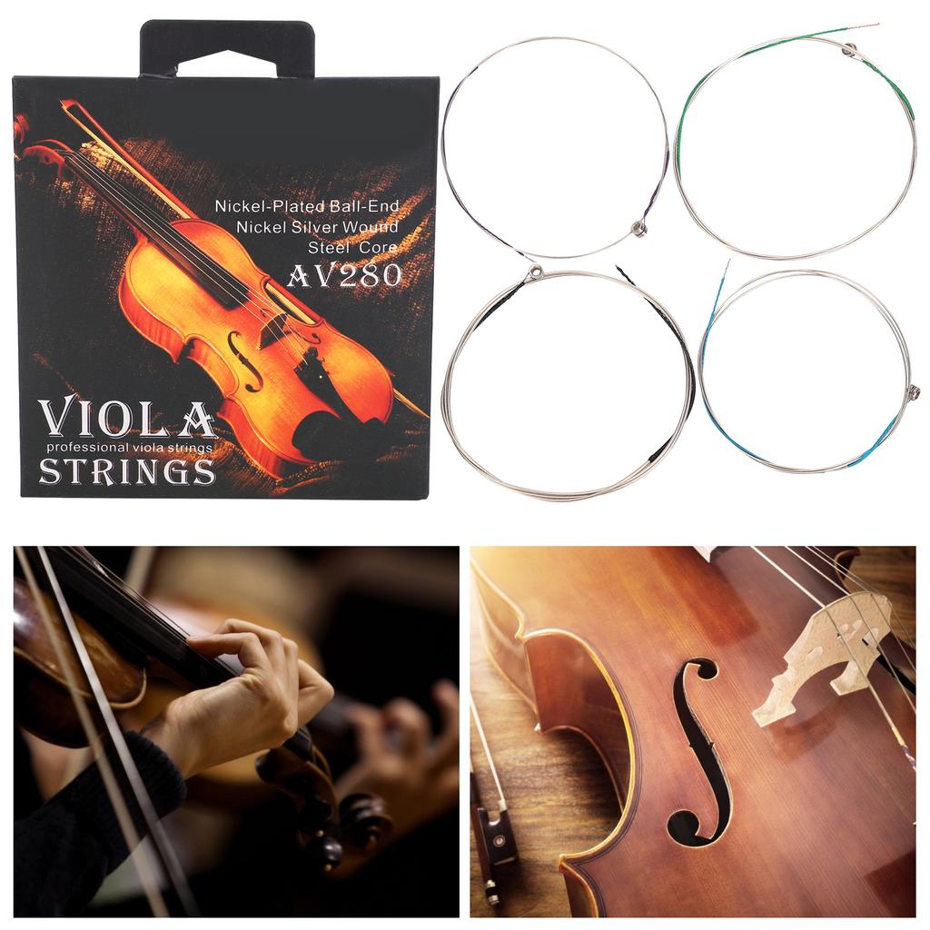 4 Pcs Set Universal Full Set Professional Viola Strings E A D G for 14 16  Violas