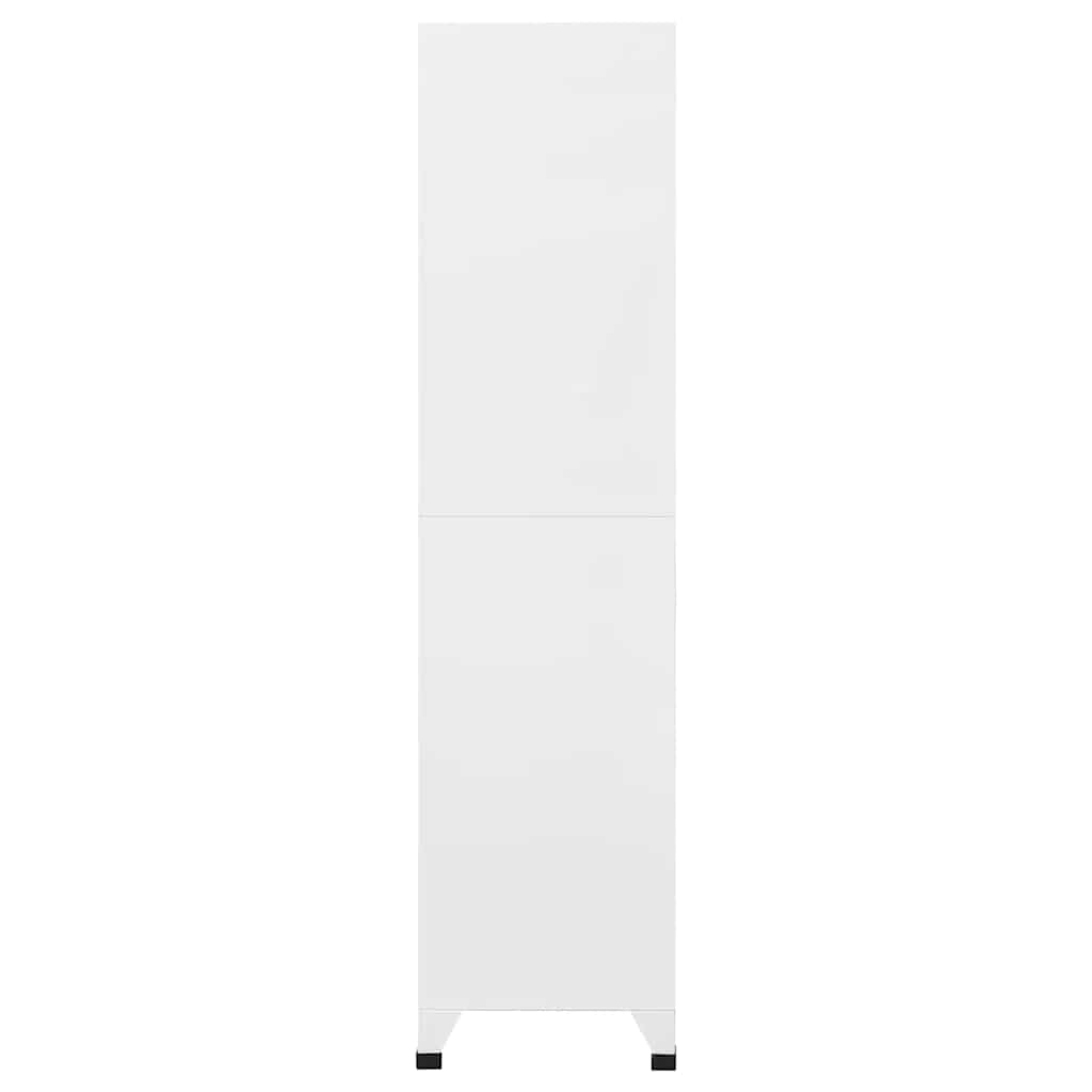 Vidaxl Szafa Zamykana Na Klucz, Biała, 90X40X180 Cm, Stalowa