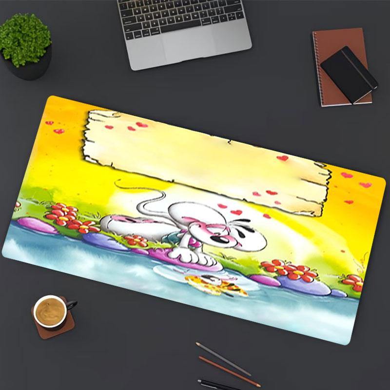 Diddl Print Mouse Pad, for Keyboard Pad Laptop PC Mat for Office Home Use, Desk Decor, Perfect Birthday Gift for Gamers