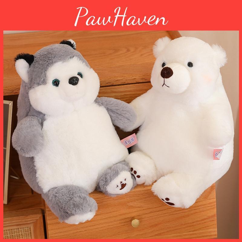 Fox Polar Husky Bear Plush Toy Animal Stuffed Doll Bedroom Decoration Gift Kids