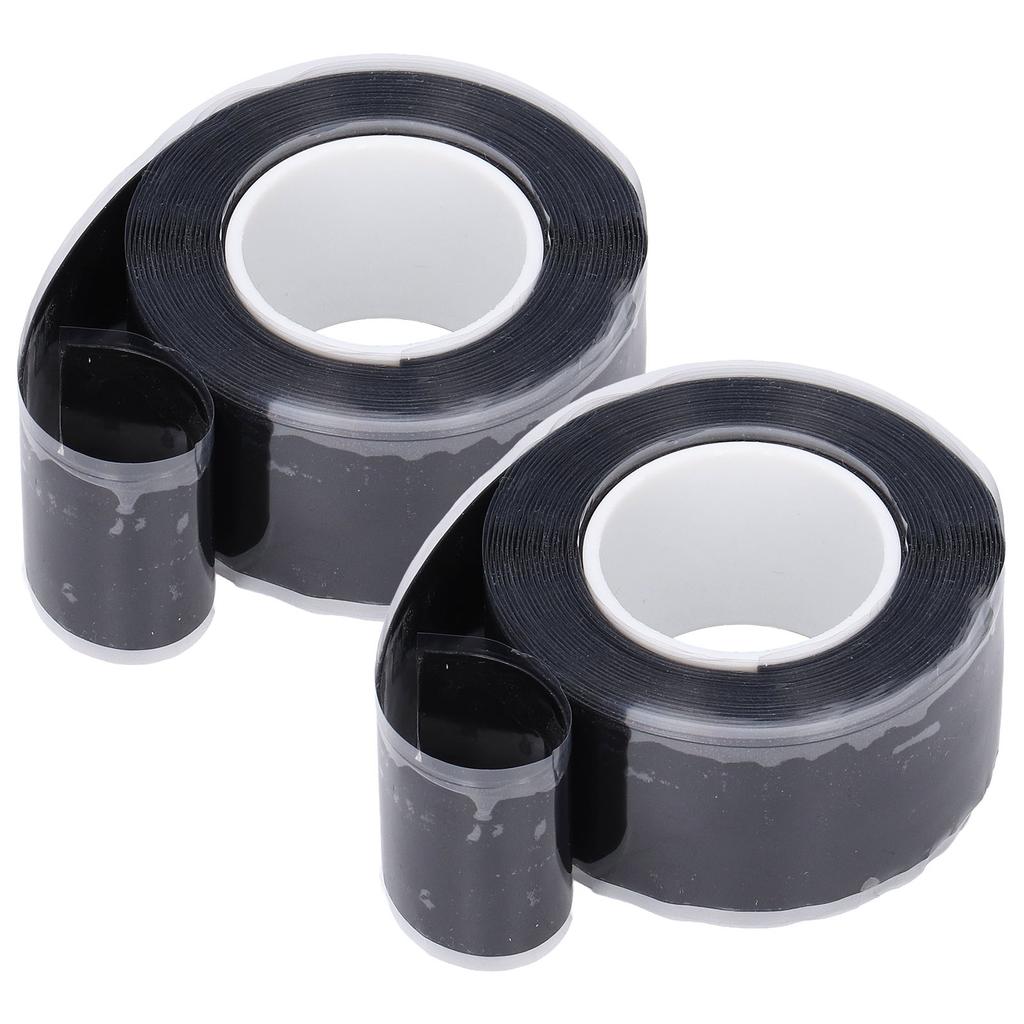 2 Roll Set 2.5cmx3m Electrical Tape Silicone Self Fusing Tape Pipeline Water Pipe Repair Tape for Garden
