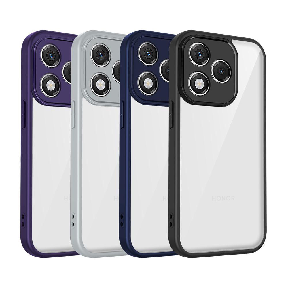 KEYSION Custodia Trasparente per Telefono per HONOR 400 400 Pro 5G Silicone+PC Cover Posteriore Trasparente Antiurto per Huawei Honor 400 Lite