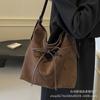 Autumn and Winter Suede Versatile Big Bag Women's New Trendy Commuter Armpit Bag Large Capacity Messenger Tote Big Bag