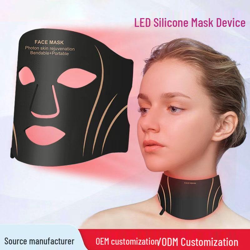 LED-Rotlicht-Silikon-Schönheitsmaske zur Hautverjüngung