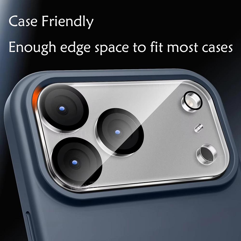 3Pcs Camera Lens Protector For iPhone 17 Pro Max 17 Pro 17 Air 9H HD Lens Protective Glass Camera Chamber Acrylic Transparent