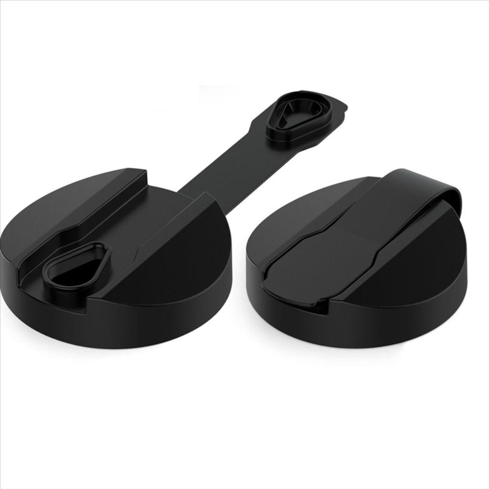 2Pcs 5.8cm Diameter Mouth Bottle Cap Replacement Black Replacement Lids  Condiment Bottles