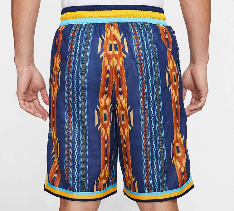 Nike Basketball Shorts Men's Blue Moderate Straight Fit Pants BV9444-492
