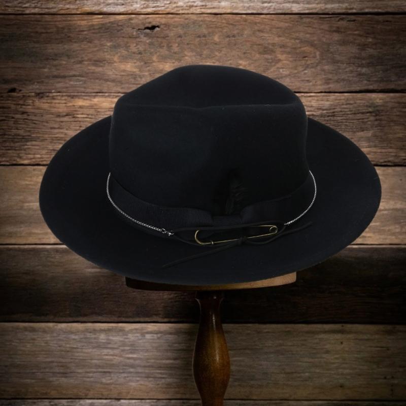 Chapéu Homburg de Lã Chapéu Exótico para Mulheres Homens Adereços para Fotos Western para Homens Mulheres Uso Unissex Chapelaria