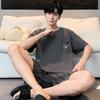 2026 Men's Spring/Summer Plus Size Short Sleeve Pajama Set