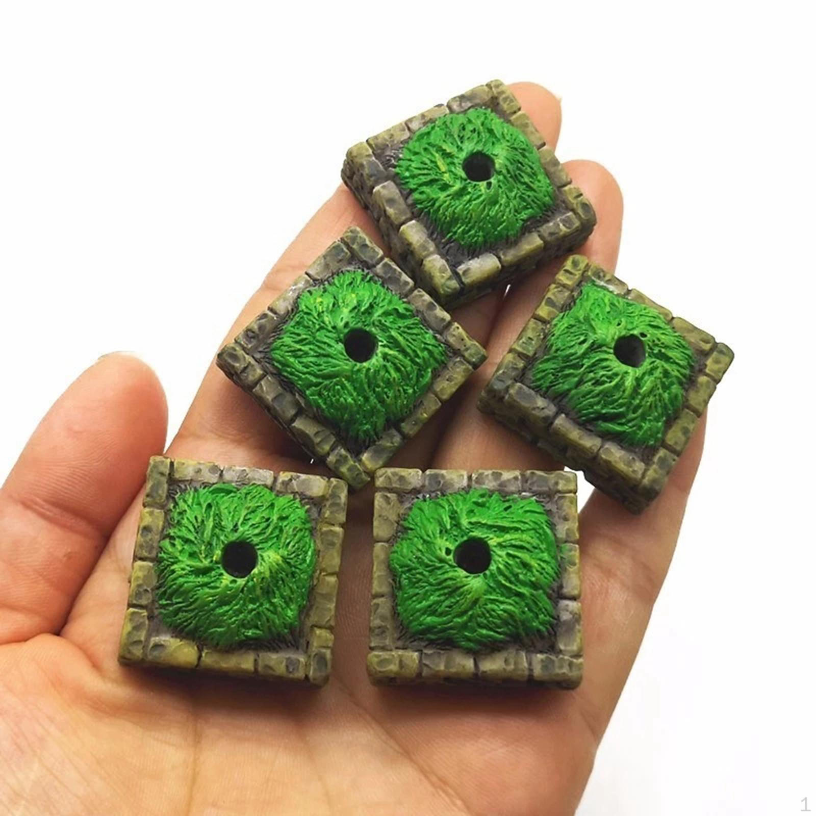 5pcs Resin Craft small tree Altar Base Hold Ornament for Miniature Fairy Garden Decoration