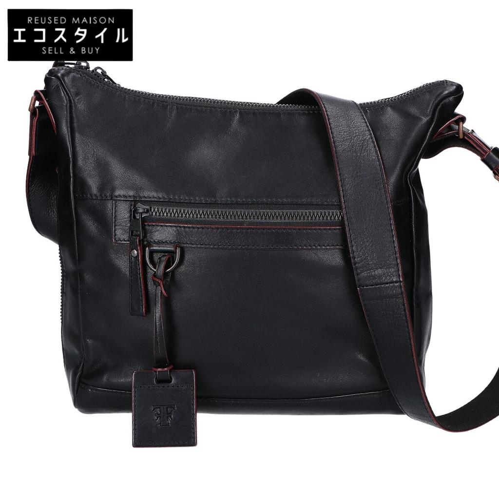 FUJITAKA Hawk 2WAY Leather Shoulder bag blackUsed