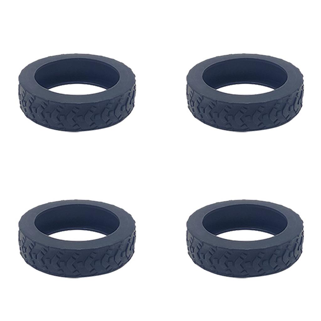 4pcs Durable Silicone Luggage Wheel Protectors Cover for Suitcases and Office Chairs
