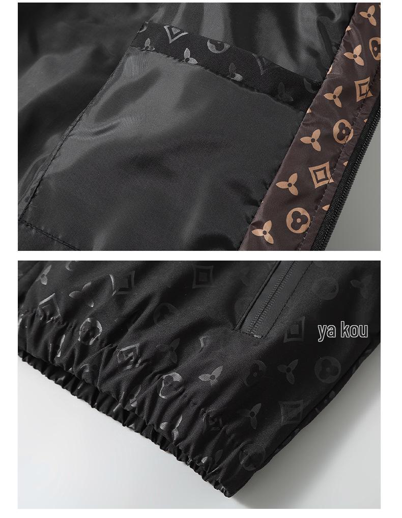 European High-End Jacquard Hooded Streetwear Jacket - Men's Trendy Fashion for Spring/Autumn 2024