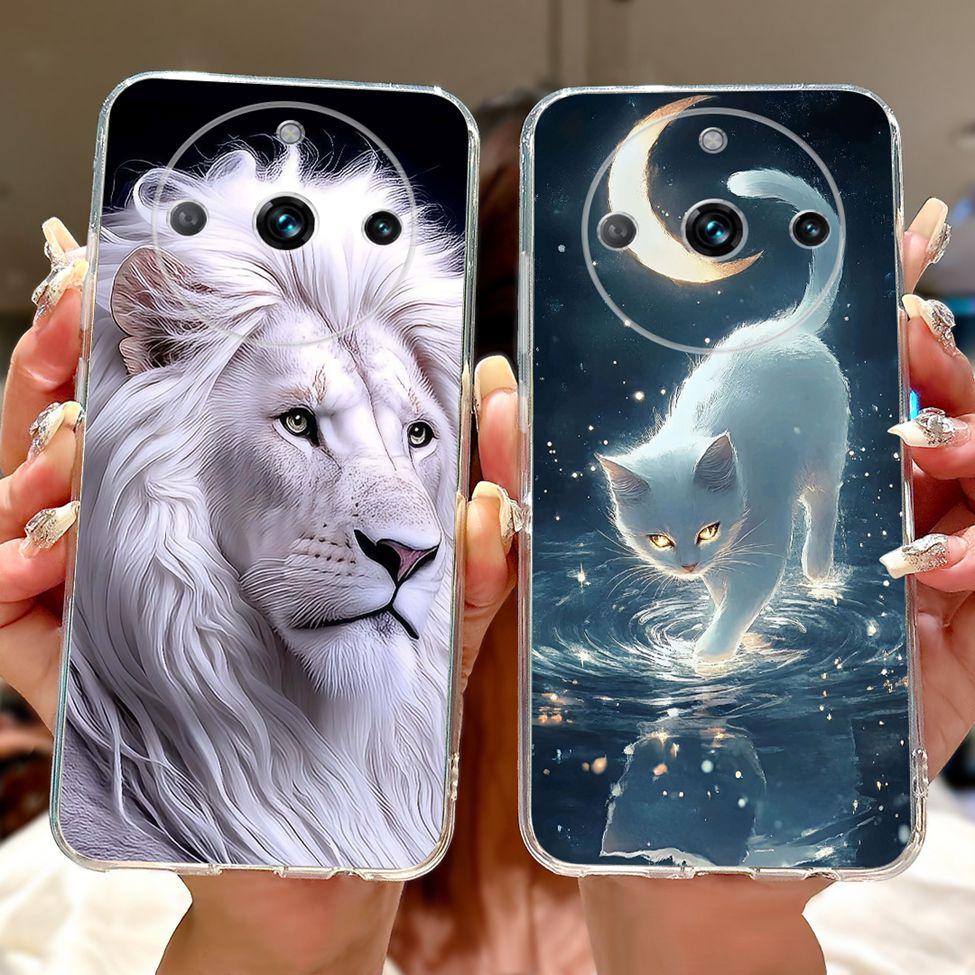For Realme 11 Pro Plus RMX3740 RMX3741 Cover For Realme 11 Pro+ Case Simple Fashion Letters A-Z Pattern Design Silicone Bumper