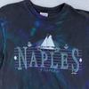 Vintage Naples Florida Shirt Mens Medium Black Sailboat 90s Hanes Tie Dye USA