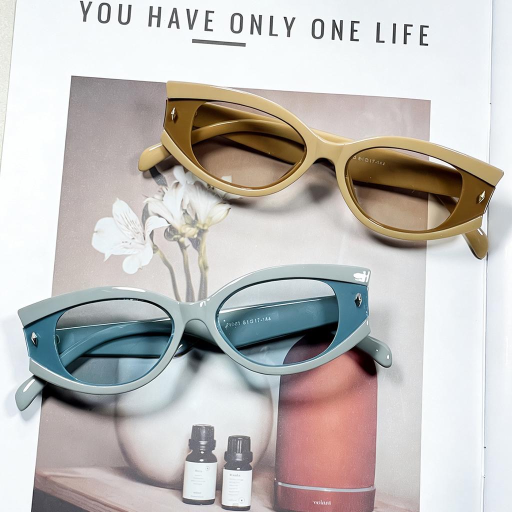 New personalized sunglasses female European and American hip hop cat glasses trendy fashion Internet celebrity versatile sun protection Spice girl su