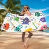 1Pc Cartoon Mini Monster Beach Towel Large Towel Super Absorbent Suitable For Beach Vacation Pool Summer Gift For Children