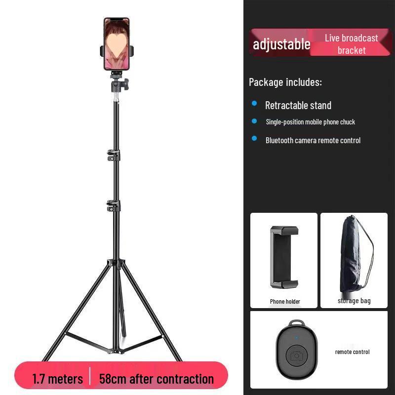 Universal Multi-Functional Anti-Shake Tripod for Mobile Photography & Live Streaming