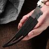 Boning knife with sharp curved blade for Kitchen High hardness forging Damascus texture knife Sharp fruit knife