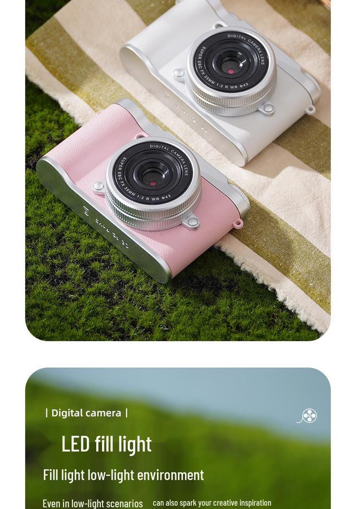 Vintage HD High-Pixel Dual Camera for Selfies and Portability
