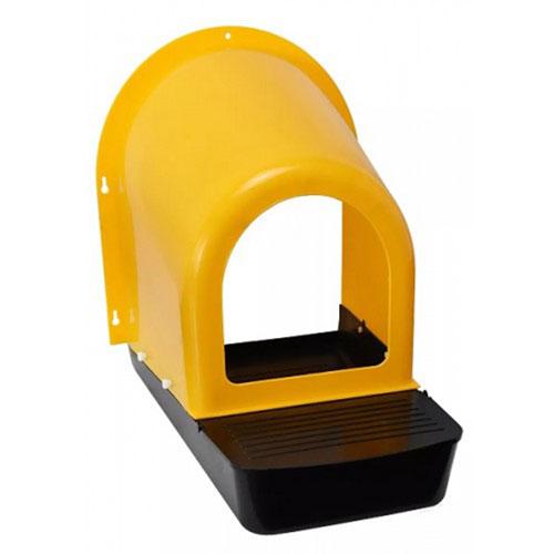 Rollbare Eierlegebox aus Kunststoff