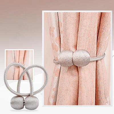 Curtain Buckles Tie Backs Magnetic Pearl Ball Curtain Strap Brief Curtains Tieback Curtain Decorative Accessories