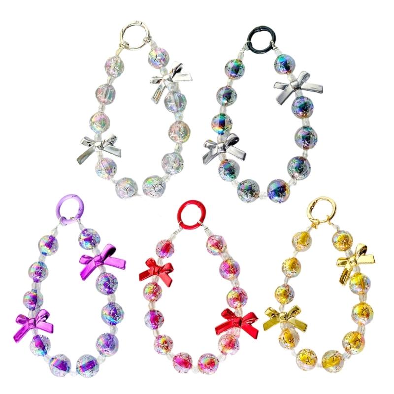 Perlenhandyanhänger Handyband Handgelenkschlaufen Handgefertigte Handykette Schnur Frauen Mädchen Taschenanhänger